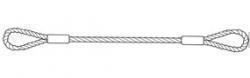 SLING WIRE ROPE W/HK 3/4 X 12