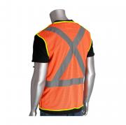 VEST SAFETY W/X ON BACK ORG 3XL