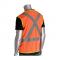 VEST SFTY W/X ON BACK ORANGE XL