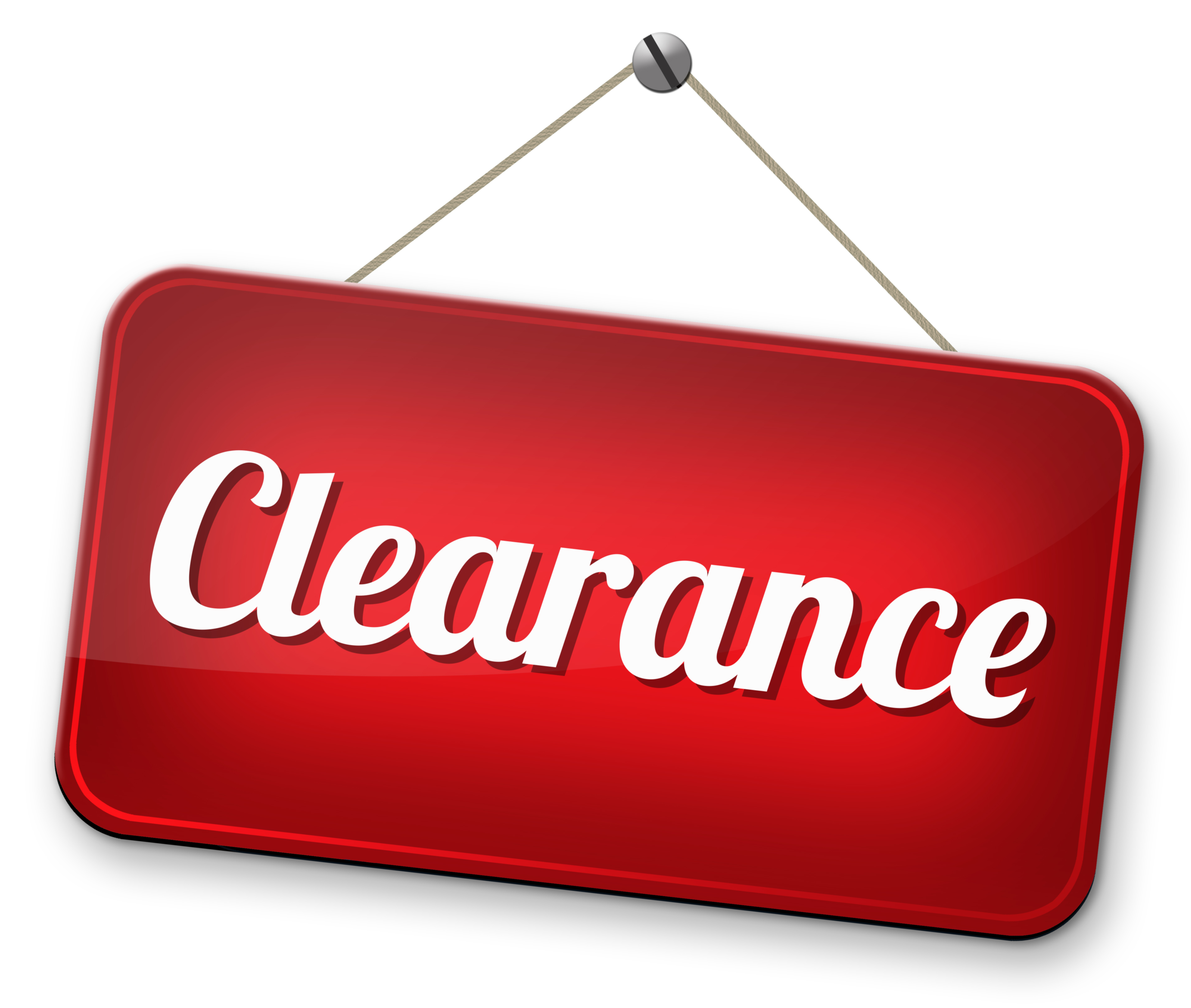 CLEARANCE ITEMS