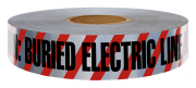 TAPE DETECTABLE RED ELECTRIC 3"