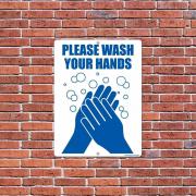 SIGN WASH YOUR HANDS 5X7