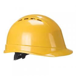 HELMET VENTED ARROW SAFETY WHT