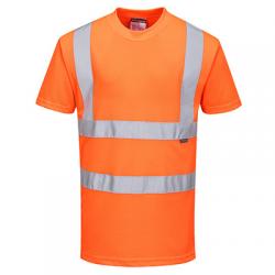 T-SHIRT HI-VIS ORG S-SLEEVES LG