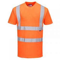 T-SHIRT HI-VIS ORG S-SLEEVES MED